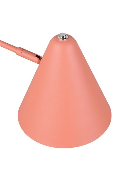 Lámpara de pie COSIMA 126,5cm altura, pantalla orientable, bombilla excl. 1x E14 max. 10W IP20 Naranja