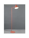 Lampadaire COSIMA, hauteur 126,5 cm, abat-jour réglable, ampoule non incluse : 1 x E14, max. 10 W, IP20, orange