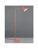 Lámpara de pie COSIMA 126,5cm altura, pantalla orientable, bombilla excl. 1x E14 max. 10W IP20 Naranja