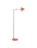 Luminária de chão COSIMA, 126,5 cm de altura, abajur ajustável, lâmpada excluindo 1 x E14, máx. 10 W, IP20, laranja