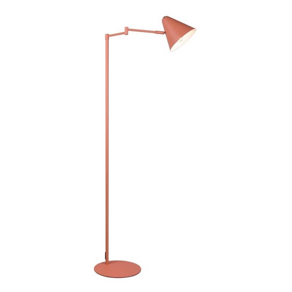 Luminária de chão COSIMA, 126,5 cm de altura, abajur ajustável, lâmpada excluindo 1 x E14, máx. 10 W, IP20, laranja
