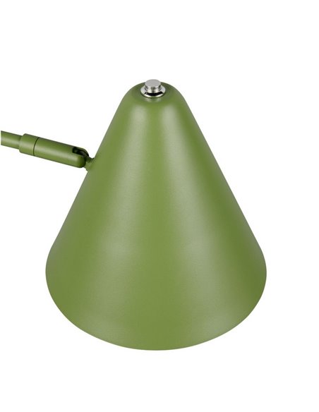 Lámpara de pie con pantalla orientable COSIMA, 126,5cm altura, bombilla excl. 1x E14 max. 10W IP20 Verde