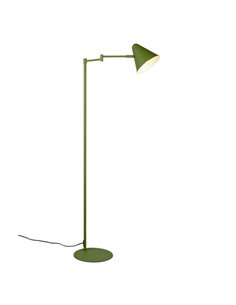 Lámpara de pie con pantalla orientable COSIMA, 126,5cm altura, bombilla excl. 1x E14 max. 10W IP20 Verde