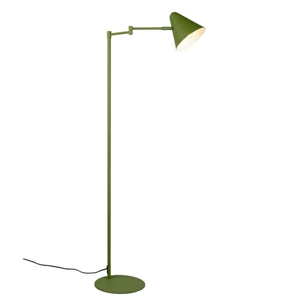 Lámpara de pie con pantalla orientable COSIMA, 126,5cm altura, bombilla excl. 1x E14 max. 10W IP20 Verde