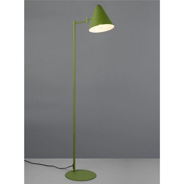 Lámpara de pie con pantalla orientable COSIMA, 126,5cm altura, bombilla excl. 1x E14 max. 10W IP20 Verde