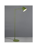 Luminária de chão COSIMA com cúpula ajustável, 126,5 cm de altura, lâmpada excl. 1x E14 máx. 10W, IP20 Verde