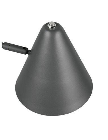 Lámpara de pie COSIMA 126,5cm altura, pantalla orientable, bombilla excl. 1x E14 max. 10W IP20 Antracita