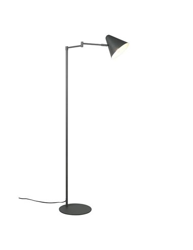 Lámpara de pie COSIMA 126,5cm altura, pantalla orientable, bombilla excl. 1x E14 max. 10W IP20 Antracita