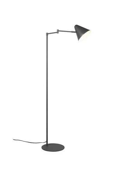Lámpara de pie COSIMA 126,5cm altura, pantalla orientable, bombilla excl. 1x E14 max. 10W IP20 Antracita