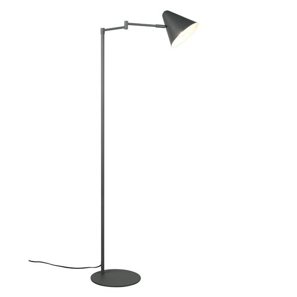 Lámpara de pie COSIMA 126,5cm altura, pantalla orientable, bombilla excl. 1x E14 max. 10W IP20 Antracita