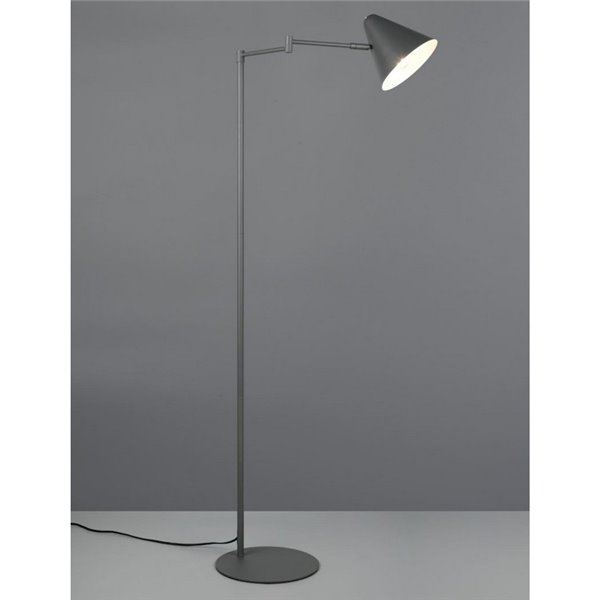 Lámpara de pie COSIMA 126,5cm altura, pantalla orientable, bombilla excl. 1x E14 max. 10W IP20 Antracita