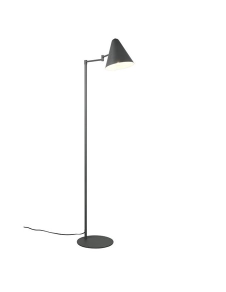 Luminária de pé COSIMA 126,5 cm de altura, tela orientável, lâmpada excl. 1x E14 máx. 10 W IP20 Antracite