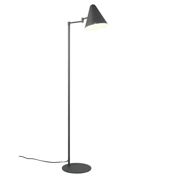 Lámpara de pie COSIMA 126,5cm altura, pantalla orientable, bombilla excl. 1x E14 max. 10W IP20 Antracita