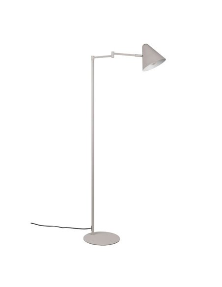 Lampadaire COSIMA avec abat-jour réglable, hauteur 126,5 cm, ampoule non incluse : 1 x E14 max. 10 W IP20 Gris