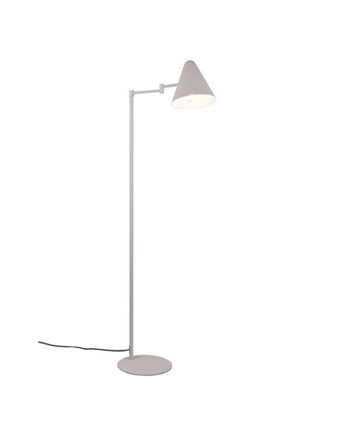 Lampadaire COSIMA avec abat-jour réglable, hauteur 126,5 cm, ampoule non incluse : 1 x E14 max. 10 W IP20 Gris