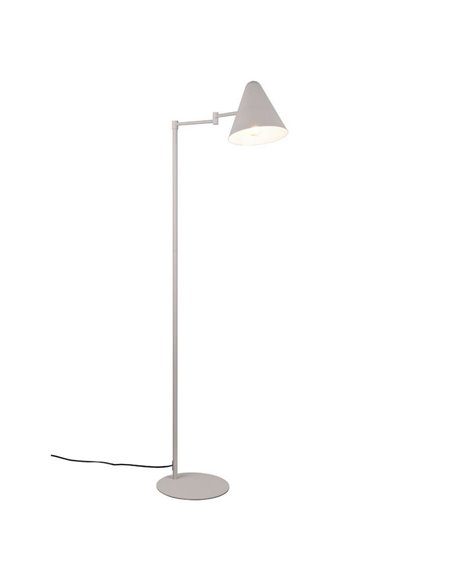 Lampadaire COSIMA avec abat-jour réglable, hauteur 126,5 cm, ampoule non incluse : 1 x E14 max. 10 W IP20 Gris