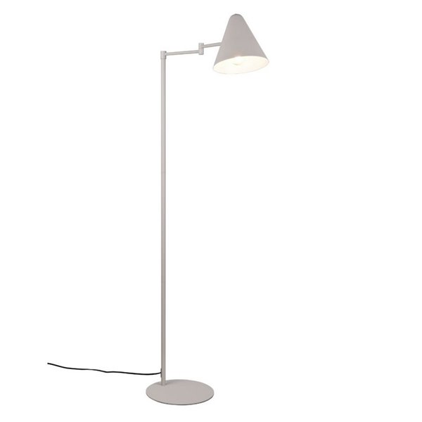 Lampadaire COSIMA avec abat-jour réglable, hauteur 126,5 cm, ampoule non incluse : 1 x E14 max. 10 W IP20 Gris