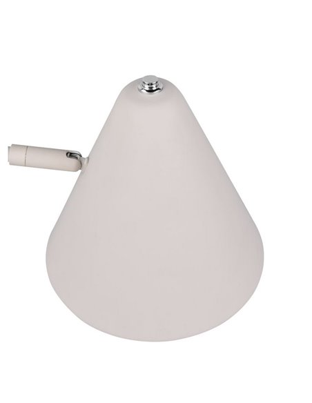 Lámpara de pie con pantalla orientable COSIMA, 126,5cm altura, bombilla excl. 1x E14 max. 10W IP20 Gris