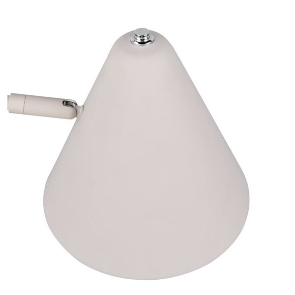 Luminária de chão COSIMA com cúpula ajustável, 126,5 cm de altura, lâmpada excl. 1x E14 máx. 10W IP20 Cinza
