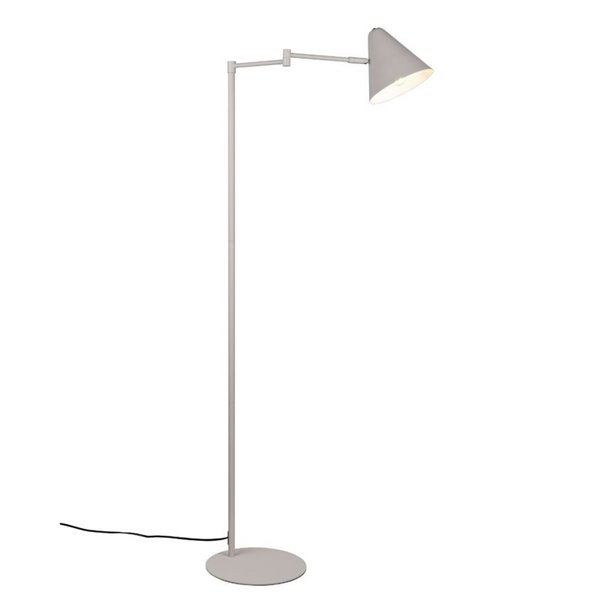 Lampadaire COSIMA avec abat-jour réglable, hauteur 126,5 cm, ampoule non incluse : 1 x E14 max. 10 W IP20 Gris