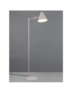 Luminária de chão COSIMA com cúpula ajustável, 126,5 cm de altura, lâmpada excl. 1x E14 máx. 10W IP20 Cinza 2