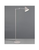 Lámpara de pie con pantalla orientable COSIMA, 126,5cm altura, bombilla excl. 1x E14 max. 10W IP20 Gris