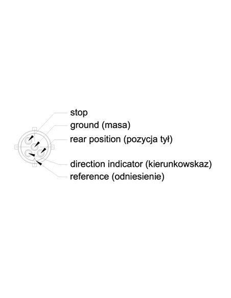 Feu arrière rond à LED BAJONET FT-110, 3 fonctions, connexion baïonnette 5 broches, IP68, 12/24 V, E9 EMC 10R 2a R1 S1