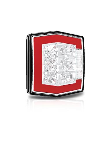 Piloto trasero LED con luz de matricula para Remolque Agricola 12/24V Fristom FT120 T |  LeonLeds Pilotos LED