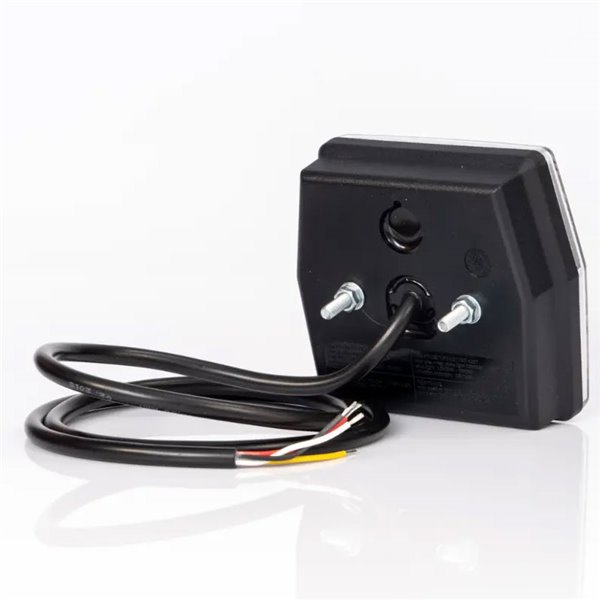 Piloto trasero LED universal FT-120 T con cable 1m, 4 funciones, 12–36V IP68