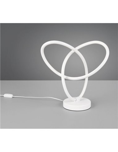 Lampe de table LED LANDO 8W 850lm, blanc naturel 4000K IP20 Blanc