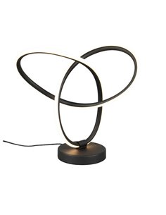 Lámpara LED de sobremesa con cable LANDO 8W 850lm, blanco natural 4000K IP20 Negro