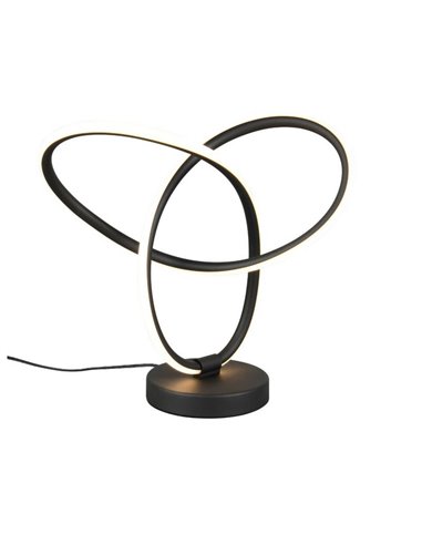 Lámpara LED de sobremesa con cable LANDO 8W 850lm, blanco natural 4000K IP20 Negro