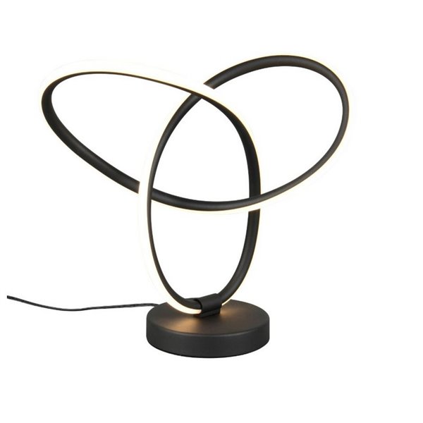 Lámpara LED de sobremesa con cable LANDO 8W 850lm, blanco natural 4000K IP20 Negro