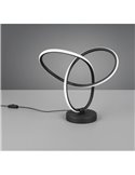 Lámpara LED de sobremesa con cable LANDO 8W 850lm, blanco natural 4000K IP20 Negro