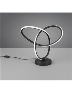 Lámpara LED de sobremesa con cable LANDO 8W 850lm, blanco natural 4000K IP20 Negro 2
