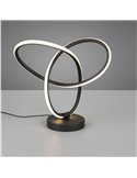 Lámpara LED de sobremesa con cable LANDO 8W 850lm, blanco natural 4000K IP20 Negro
