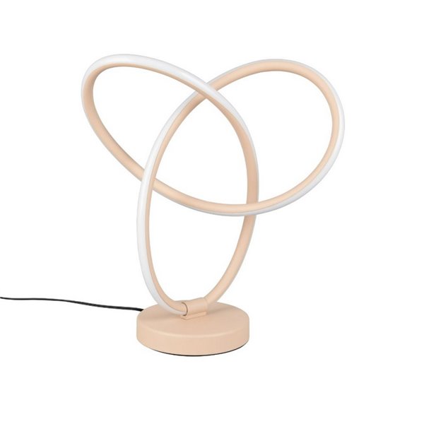 Lampe de table LED LANDO 8W 850lm avec anneaux entrelacés, blanc naturel 4000K IP20 Beige