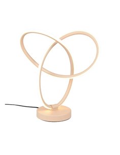 Lámpara LED de mesa con aros entrelazados LANDO 8W 850lm, blanco natural 4000K IP20 Beige