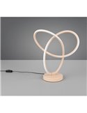 Lámpara LED de mesa con aros entrelazados LANDO 8W 850lm, blanco natural 4000K IP20 Beige