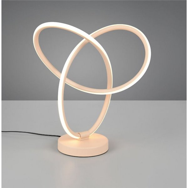 Lámpara LED de mesa con aros entrelazados LANDO 8W 850lm, blanco natural 4000K IP20 Beige