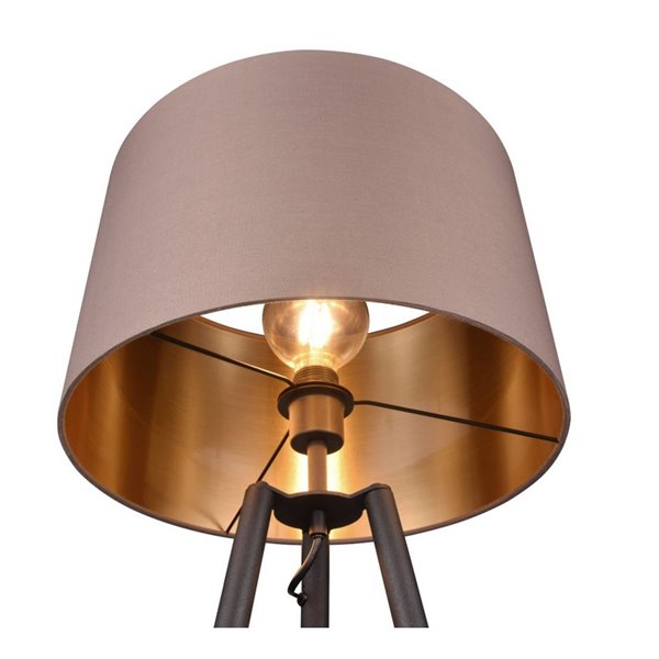 Lampadaire COLETTE, interrupteur à pied, ampoule non incluse 1x E27 max. 60W IP20 Noir