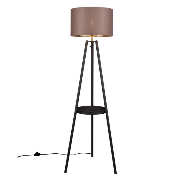 Lampadaire COLETTE, interrupteur à pied, ampoule non incluse 1x E27 max. 60W IP20 Noir