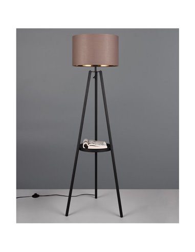 Luminária de chão COLETTE, pedal, lâmpada excl. 1x E27 máx. 60W IP20 Preto