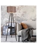 Lampadaire COLETTE, interrupteur à pied, ampoule non incluse 1x E27 max. 60W IP20 Noir