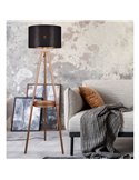 Lampadaire COLETTE avec plateau, interrupteur à pied, ampoule non incluse 1x E27 max. 60W IP20 Cuivre