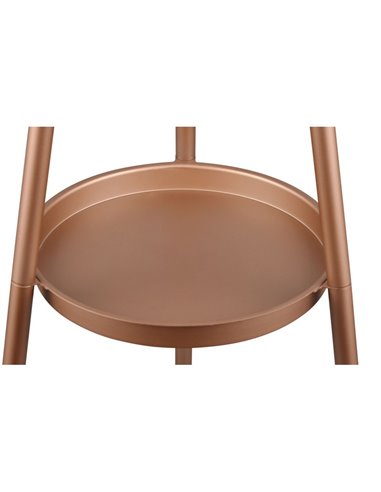 Lámpara de pie COLETTE con bandeja, interruptor de pie, bombilla excl. 1x E27 max. 60W IP20 Cobre