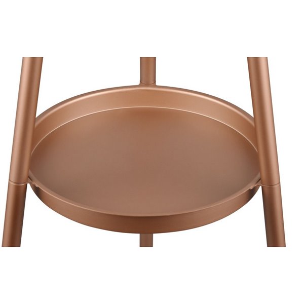 Lampadaire COLETTE avec plateau, interrupteur à pied, ampoule non incluse 1x E27 max. 60W IP20 Cuivre