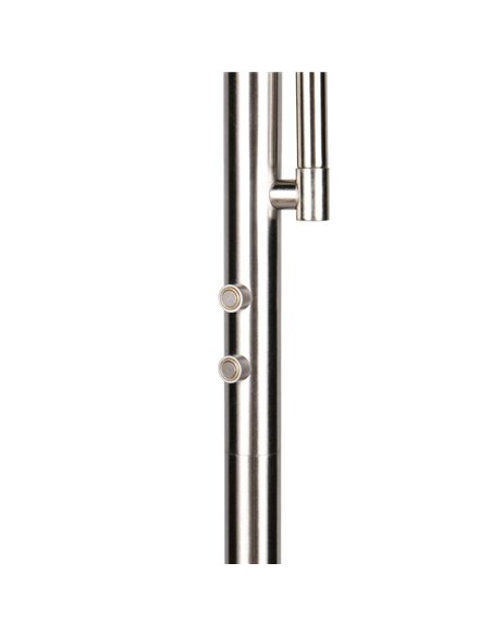 Lámpara de pie LED PALERMO altura 183cm, 5/18W 500/2000Lm regulable con mando incluido, IP20 Níquel