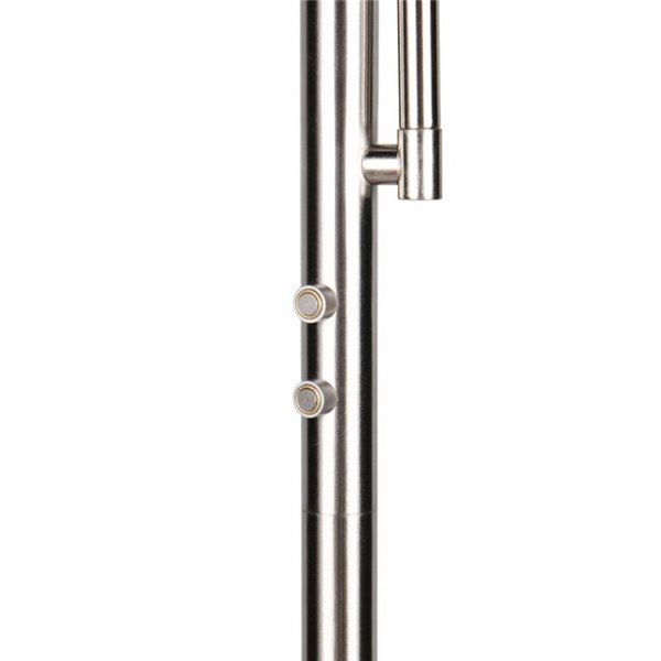 Lámpara de pie LED PALERMO altura 183cm, 5/18W 500/2000Lm regulable con mando incluido, IP20 Níquel