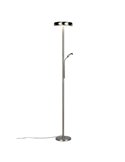 Lámpara de pie LED PALERMO altura 183cm, 5/18W 500/2000Lm regulable con mando incluido, IP20 Níquel